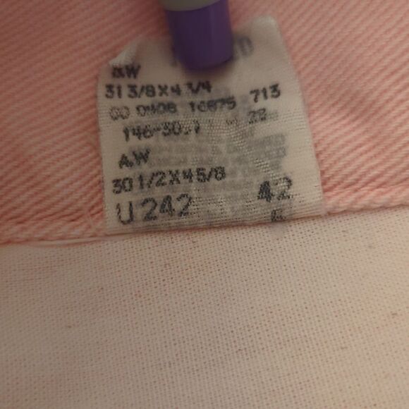 Lee Riders‎ women's pink denim jean shorts size 12 - Picture 6 of 9